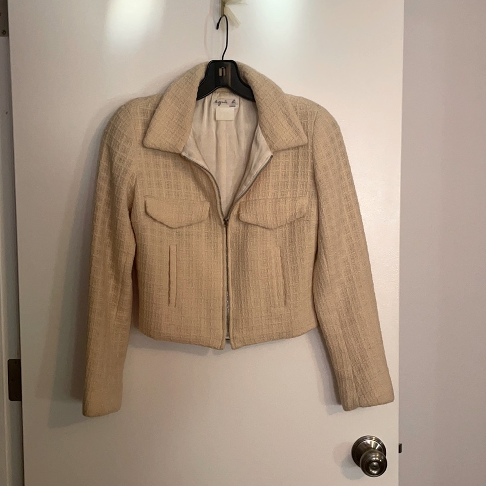 Agnes B Paris Ivory Vintage Jacket X-Small